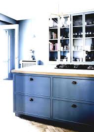 Navy Cabinet Black Hardware Blue Kitchen Walls Blue Kitchen Decor Kitchen Design Centre