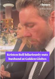 Kristen Bell Roasts Dax Shepard During Golden Globes 2025