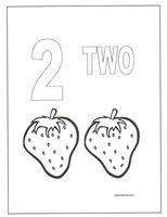 Number Two Coloring Page Coloring Pages Preschool Worksheets Color