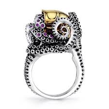 Disney S The Little Mermaid Tentacle Ring Delicate Silver Rings Disney Jewelry Arm Jewelry