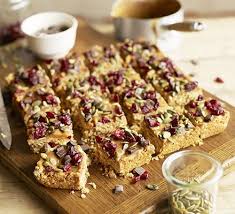 Cranberry Pumpkin Seed Caramel Flapjacks Recipe Low Fodmap Recipes Bbc Good Food Recipes Food