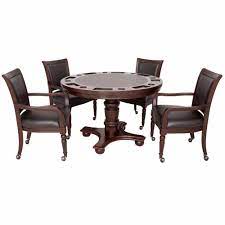 Kids' table & chair sets. Bridgeport 2 In 1 Poker Game Table Set With Four Chairs