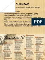 Sebuah bentuk karya sastra lama yang memiliki ciri khas sebagai pembeda dengan jenis karya sastra lainnya. Ciri Ciri Gurindam Pdf