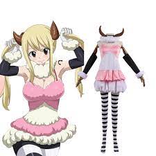 FAIRY TAIL Lucy Heartfilia Aries Cosplay Costumes Outfit Halloween  Christmas Uniform Custom Size Cosplay Anime for Girls - AliExpress