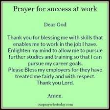 Congratulations on your new job! Prayer For Workplace