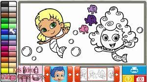 Draw color and add stickers with your favorite nick jr. Bubble Guppies Full Coloring Book For Kids Painting Games Bubble Guppies Colouring Games Video Dailymotion