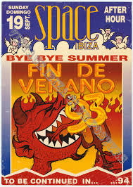 Space Vintage Closing Party Poster Ibiza Club Poster Ibiza Clubs Ibiza