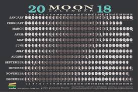 bluewater books charts 2018 moon calendar card