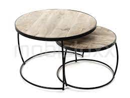 tables basses gigognes cordoba bois et metal 1 table basse gigogne table basse bois metal
