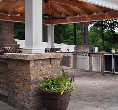 outdoor kitchens and lighting cutting