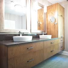 Cuisines Beauregard Salle De Bain Des Maitres Style Contemporain En Bois Plaque Double Vanity Vanity Bathroom Vanity