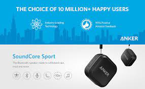 From anker, the choice of 10 million+ happy users. Anker Soundcore Sport Bluetooth Speaker