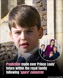 Prediction made over Prince Louis' future within the royal family following  'spare' concerns🔽