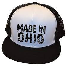 White Made In Ohio Trucker Hat Etsy Trucker Hat Trucker How To Make