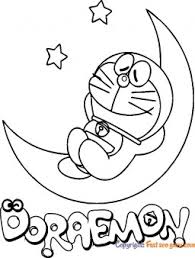 Doraemon coloring pages sleep on the moon. Pictures To Color Doraemon To Print Free Kids Coloring Pages Printable