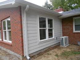 Normally all brick houses have some type of roof overhang over the brick that high up, nothing else gives it a good finished look and anything else looks like a afterthought. Cracks In Brick Veneer Replace Siding On Whole House