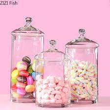 Flexible solutions · excellent customer care · innovative design Transparent Glass Candy Jar Glass Containers With Lids Sealed Jar Dessert Table Decoration Minimalist Household Storage Tank Storage Bottles Jars Aliexpress