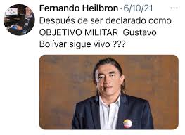Gustavo emilio, maría eugenia y carlos. Gustavo Bolivar On Twitter Hilo La Primera Persona Que Denuncie Penalmente Es Este Ex Oficial Del Ejercito Ferheilbron Que Se Autodenomina Ideologo De Derecha Pues Este Barbaro Ha Pedido En Repetidas Ocasiones