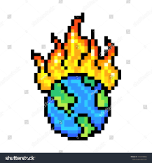 Burning Planet Earth 8 Bit Pixel Art Icon Isolated On White Background Old Sch Art Background Bit Burning Earth Icon Isolat In 2020 Pixel Art Art Icon Pixel Behavior on a smartphone is not guaranteed.
