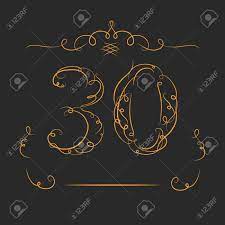 In diesem spalt der rechnungsvorlage in word folgen die angaben zur dauer der zahlungsfrist. Anniversary 30th Zeichen In Kalligraphie Stil Vorlage Des Jubilaum Geburtstag Und Jubilaum Aufkleber Mit Zahl Lizenzfrei Nutzbare Vektorgrafiken Clip Arts Illustrationen Image 40382853