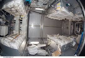 International Space Shuttle Sleeping Quarters Space Flight Space Station Spaceship Interior