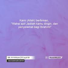Surah anbiya ayat 30 with english translation. Surah Al Anbiyaa Ayat 69 Qs 21 69 Tafsir Alquran Surah Nomor 21 Ayat 69