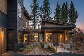 Mountain home plans are designed to take advantage of your special mountain. 4 400 Sf Mountain Modern Home Ovrelooking The Golf Course Features Include 4 Bedrooms An Mountain Home Exterior Modern Mountain Home Exterior House Exterior