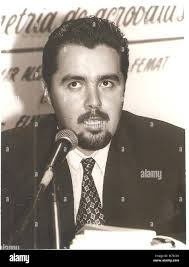 A photograph of Oscar Alejandro Santos Femat, an individual whose identity  and significance remain unclear from the provided information. His portrait  captures him in a formal setting Stock Photo