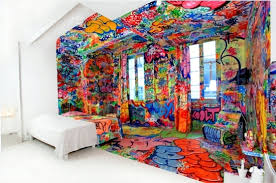 Using graffiti in the bedroom is not of the question either. Use Graffiti As A Wall Decoration Invite Street Art At Home Interior Design Ideas Ofdesign
