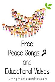 Free Peace Songs And Educational Videos In 2020 Peace Songs Peace Education Remembrance Day Activities