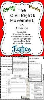The Civil Rights Movement In America This Is A Great Civil Rights Resource For The Elementary Classroom Tpt C Civil Rights Movement Teaching Civil Rights