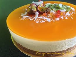 Entremet Fruits De La Passion Insert A La Mangue Base Croustillante Aux Speculoos Dessert Aux Fruits Gateaux Et Desserts Desserts Aux Fruits Recette Dessert