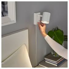 Nymane Wall Reading Lamp White Ikea Reading Lamp Led Bulb Bedroom Lamps