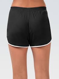 Women's Black Retro Knit Shorts Black / M
