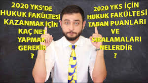 Dün açıklanan 2020 yks sonuçlarının ardından adaylar tercih listelerini oluşturmak için puanlarının hangi üniversite ve bölümü kazandırdığını merak ediyor. 2020 Yks De Hukuk Fakultesi Kazanmak Icin Kac Net Gerekir 2020 Taban Puanlari Ve Siralamalar Youtube