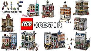 Lego Creator Modular Buildings Compilation Of All Sets 2009-2018 - Lego  Speed Build Review - Youtube