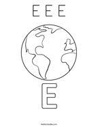 This images was posted by admin on march 8, 2021. Letter E Coloring Pages Twisty Noodle