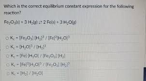 Given equation g=rtlnk where equation g= standard free energy r = gas constant t = temperature in kelvin sca view the full answer Answered Which Is The Correct Equilibrium Bartleby