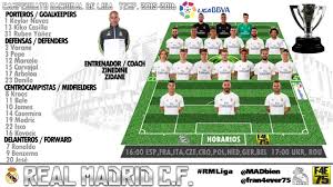 This statistic shows all players the club has loaned to another club. Real Madrid Sporting Convocatoria Squad List Liga Bbva 2015 2016 Youtube