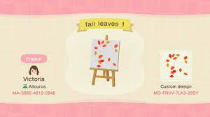 With permissions from kind acnh users, we've listed some great custom designs for path and floor. Red Fall Leaves To Scatter On Your Ground Designed Acnh Custom Designs Animal Crossing Animal Crossing Qr New Animal Crossing