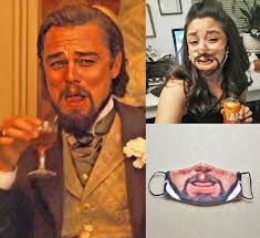 See more ideas about leonardo dicaprio, leonardo, leo dicaprio. There S Now A Leonardo Dicaprio Laughing Meme Face Mask You Can Get