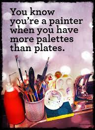 Have More Palettes Than Plates Testing Artist Business Cards Art Lessons Art Room