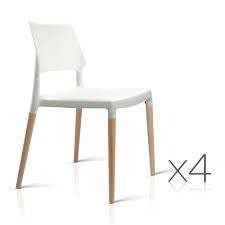 Our stackable chairs melbourne and australia wide come in a variety of styles that are designed to match your interior for a look that is modern and stylish. Set Of 4 Wooden Stackable Dining Chairs White New Unit