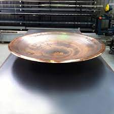 Giving plants a lovely warm glow, they will also protect surfaces from water damage. Copper Dish With Rolled Lip Lump Sculpture Studio