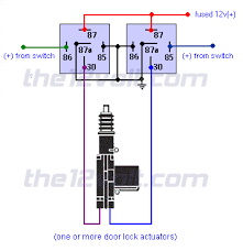 Looking for some advice on wiring a car power door lock actuator and remote central locking keyless entry system to a 12volt power adapter. Door Locks Actuators Reverse Polarity Positive Switch Trigger Type D Relay Wiring Diagram