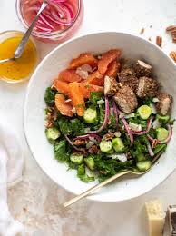 Pecan Crusted Chicken Salad With Triple Citrus Vinaigrette