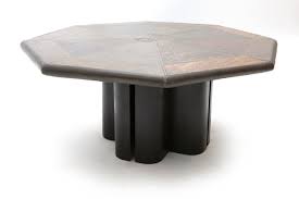 Dark brown faux marble top coffee table with matching bottom tray. Vintage Dutch Octagonal Coffee Table By Marcus Kingma For Sale At Pamono
