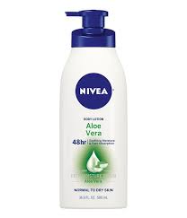 Aloe Vera Body Lotion For Fast Absorbing Moisture Nivea Aloeveraskincare Aloe Vera Lotion Body Lotion Aloe Vera Gel Skin