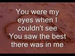 Because You Loved Me Lyrics Youtube
