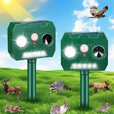 Solar Ultrasonic Animal Repellent with Motion Detection